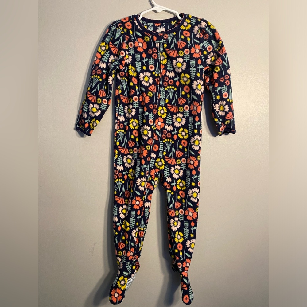 Item 73 Just For You Kids Floral Fleece One-Piece